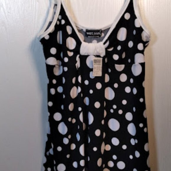 WET SEAL • Polka Dot Spaghetti Strap Top NWT-Large - Picture 12 of 16